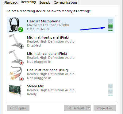 realtek high definition audio microphone not working windows 10