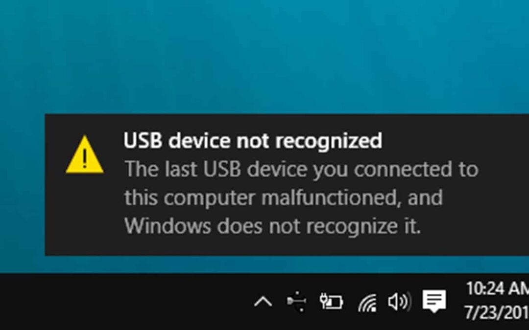 USB Device Not Recognized – How to Fix