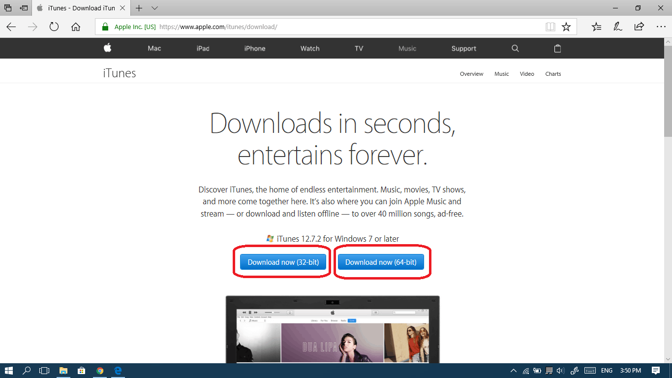 Cant download itunes windows 10 free