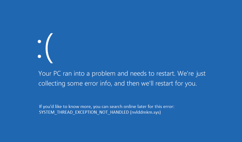 How to Fix the “System Thread Exception Not Handled” blue screen